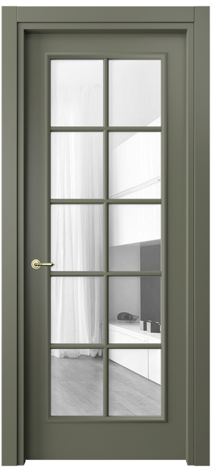 Дверь межкомнатная Paris 8102 Матовый оливковый тёмный Прозрачное стекло, 4 мм Гладкий наличник МОТ Цена 451770 ₸ Наличники уже входят в базовый комплект. Фабрика дверей Волховец 8 (800) 551 43 19 Межкомнатная дверь Paris 8102 Матовый оливковый тёмный Прозрачное стекло, 4 мм Цена 451770 ₸| Volhovec