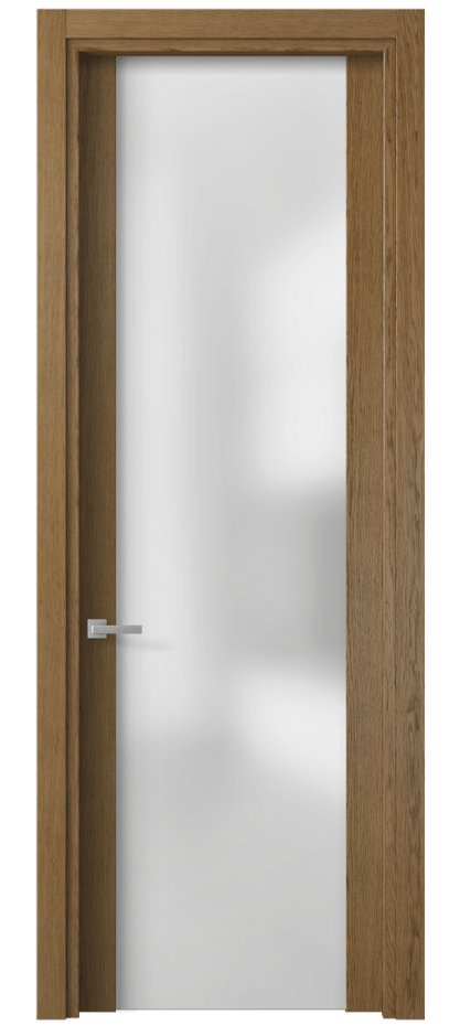 Межкомнатная дверь Planum 4114 Дуб янтарный Сатинированное стекло Цена 472360 ₸ | Volhovec