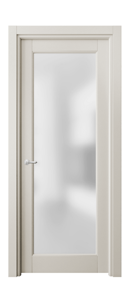 Межкомнатная дверь Тоскана Ромбо 6300 Матовый облачно-серый Сатинированное стекло Цена 697780 ₸ | Volhovec