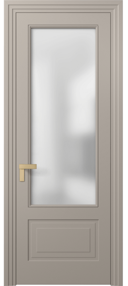 Межкомнатная дверь Rocca 8342 Матовый бисквитный Сатинированное стекло Цена 517290 ₸ | Volhovec