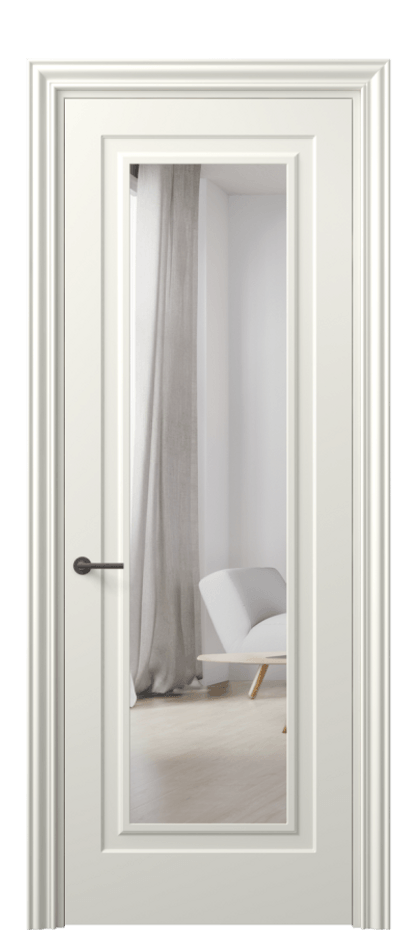 Межкомнатная дверь Маскот 8403 Матовый жемчужный Двустороннее зеркало, триплекс Цена 477973 ₸ | Volhovec