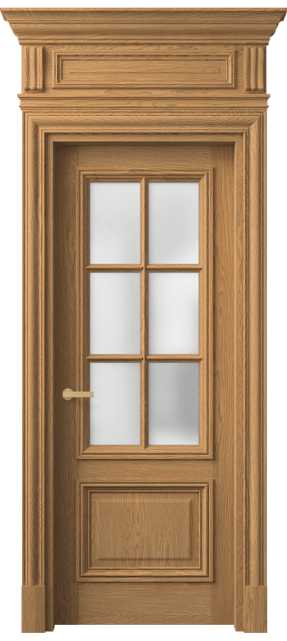 Межкомнатная дверь Антик 7312 Дуб пшеничный матовый Сатинированное стекло Цена 2185966 ₸ | Volhovec
