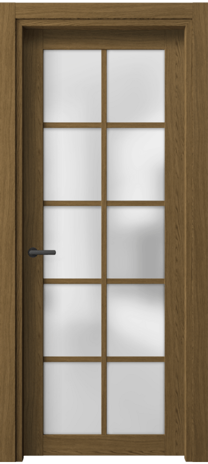 Межкомнатная дверь Нео 2106 Торфяной дуб Сатинированное стекло Цена 242668 ₸ | Volhovec