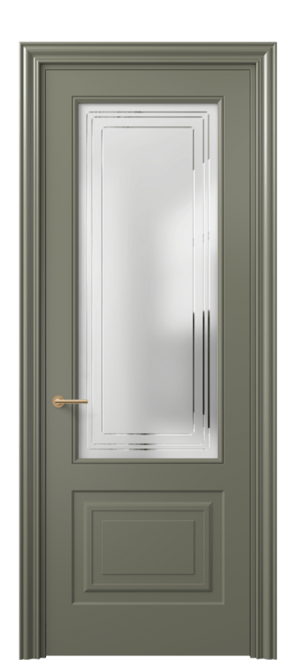 Дверь межкомнатная Mascot 8452 Матовый оливковый тёмный Сатинированное стекло с гравировкой "Грани", триплекс Фигурный наличник МОТ Цена 436540 ₸ Наличники уже входят в базовый комплект. Фабрика дверей Волховец 8 (800) 551 43 19 Межкомнатная дверь Mascot 8452 Матовый оливковый тёмный Сатинированное стекло с гравировкой "Грани", триплекс Цена 436540 ₸ | Volhovec