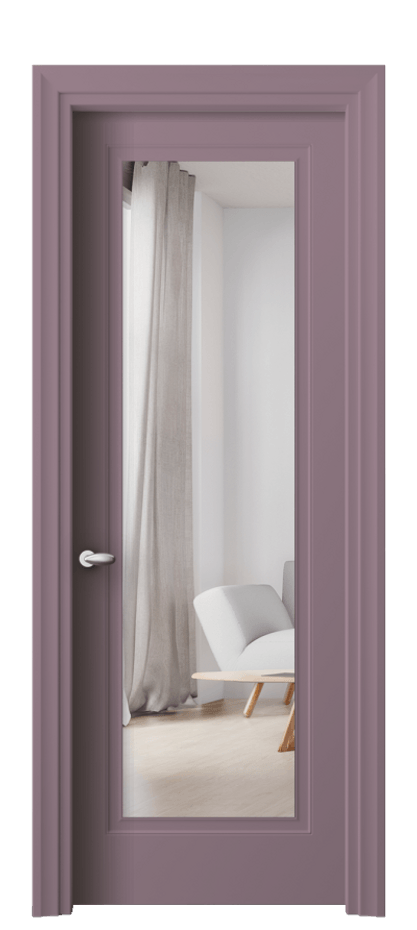 Межкомнатная дверь Esse 8503 Матовый белоснежный Двустороннее зеркало, триплекс Цена 509700 ₸ | Volhovec