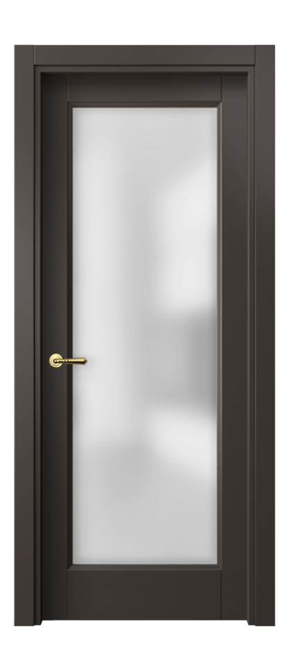 Межкомнатная дверь Галант 1402 Матовый антрацит Сатинированное стекло Цена 327151 ₸ | Volhovec