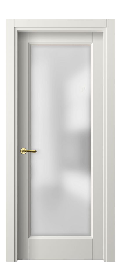 Межкомнатная дверь Galant 1402 ПЭТ белоснежный Сатинированное стекло Цена 168220 ₸ | Volhovec