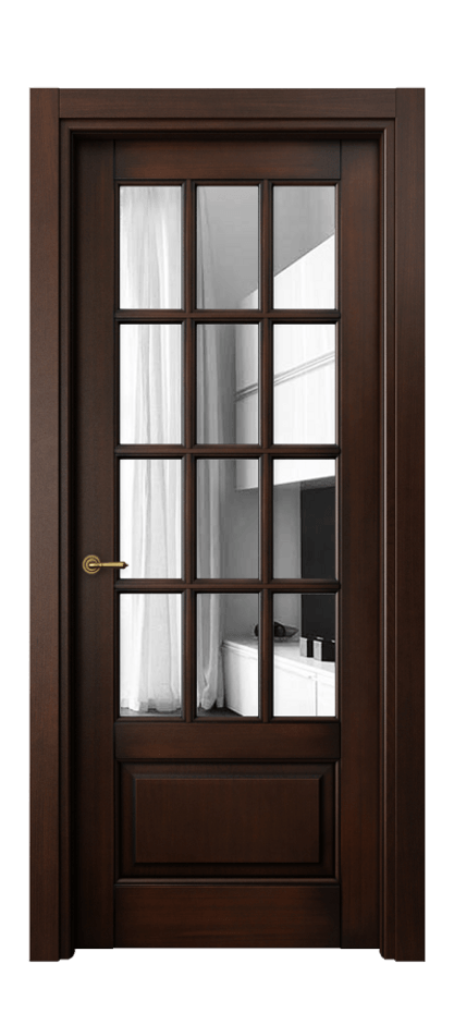 Межкомнатная дверь Toscana Grigliato 6313 Бук тёмный с патиной Двустороннее зеркало, триплекс Цена 847390 ₸ | Volhovec
