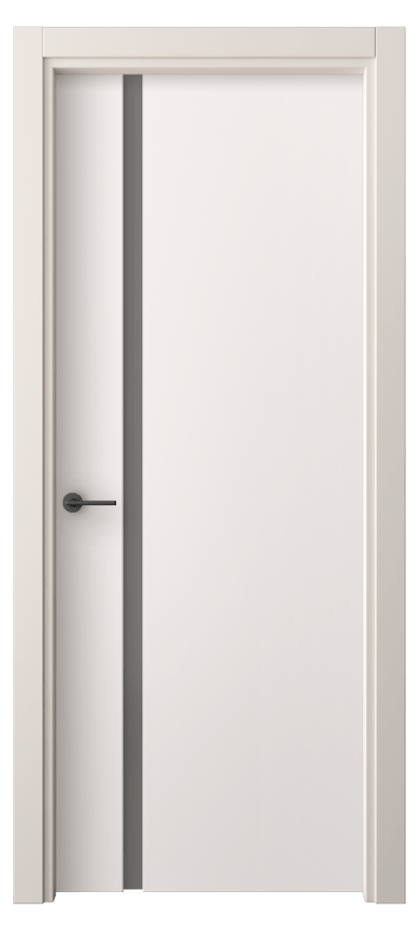 Межкомнатная дверь Freedom 4222 ПЭТ кремово-серый Сатинированное серое стекло, триплекс Цена 192200 ₸ | Volhovec