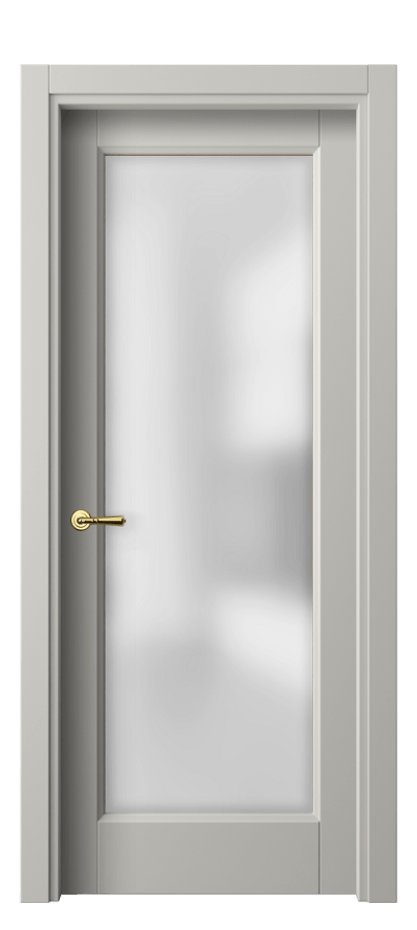 Межкомнатная дверь Galant 1402 Матовый тёплый серый Сатинированное стекло Цена 326970 ₸ | Volhovec
