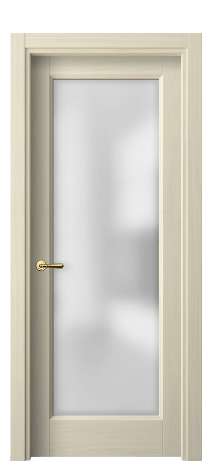 Межкомнатная дверь Галант 1402 Молочный ясень Сатинированное стекло Цена 229627 ₸ | Volhovec