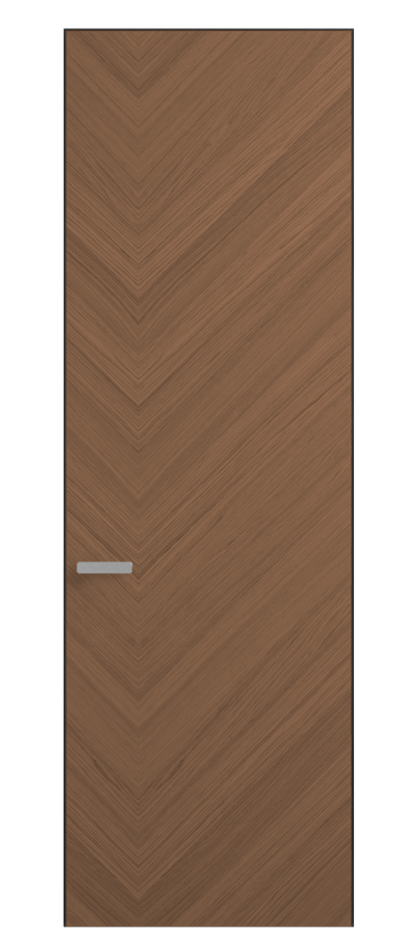 Дверь межкомнатная Rift АКП 0201 Дуб серый матовый рифт  Скрытый короб Черный Цена 518500 ₸ Наличники уже входят в базовый комплект. Фабрика дверей Волховец 8 (800) 551 43 19 Межкомнатная дверь Rift АКП 0201 Дуб серый матовый рифт  Цена 518500 ₸ | Volhovec