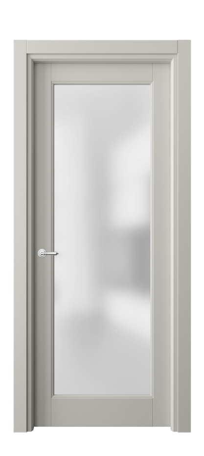 Межкомнатная дверь Тоскана Ромбо 6300 Матовый тёплый серый Сатинированное стекло Цена 697780 ₸ | Volhovec
