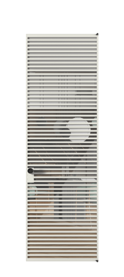 Алюминиевая дверь АЛПЛ040.07 Алюминий серый Рефлективное прозрачное стекло "Stopsol", калёное Цена 1489301  | Volhovec