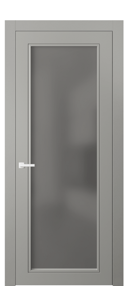 Дверь межкомнатная Neo Classic 8000 Матовый нейтральный серый Сатинированное серое стекло, триплекс Гладкий компланарный наличник МНСР Цена 372900 ₸ Наличники уже входят в базовый комплект. Фабрика дверей Волховец 8 (800) 551 43 19 Межкомнатная дверь Neo Classic 8000 Матовый нейтральный серый Сатинированное серое стекло, триплекс Цена 372900 ₸ | Volhovec