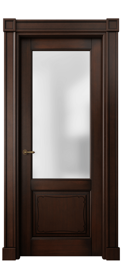 Межкомнатная дверь Toscana Elegante 6322 Бук тёмный с патиной Сатинированное стекло. Цена 855200 #CURRENCY# | Volhovec
