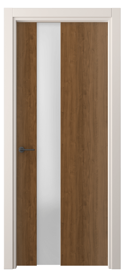 Межкомнатная дверь Фридом 4224 Лесной орех Сатинированное стекло Цена 253065 ₸ | Volhovec