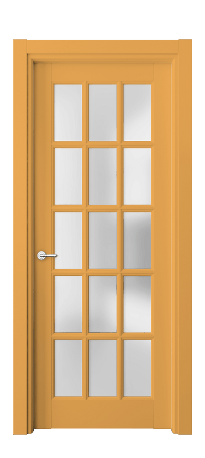 Межкомнатная дверь Toscana Grigliato 6311 Бук белоснежный Сатинированное стекло Цена 926400 ₸ | Volhovec