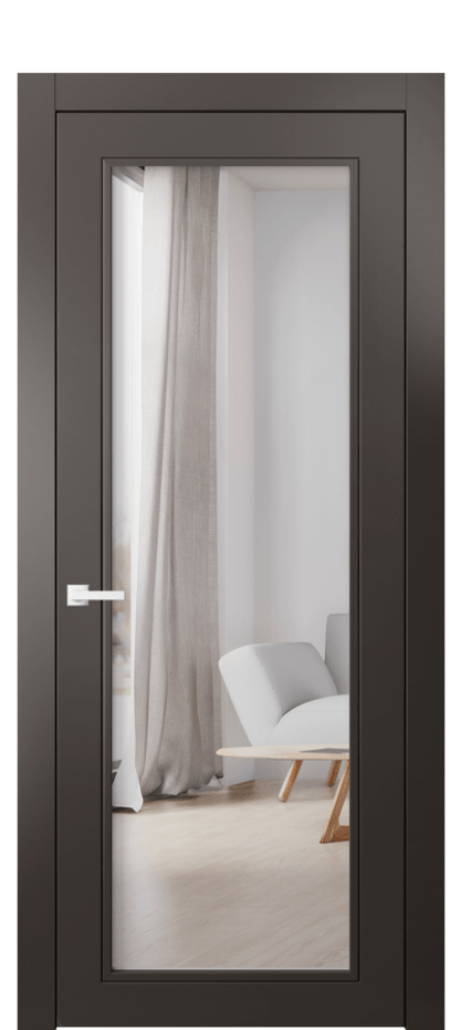 Межкомнатная дверь Neo Classic 8000 Матовый антрацит Двустороннее зеркало, триплекс Цена 478600 ₸ | Volhovec