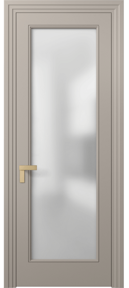 Межкомнатная дверь Rocca 8300 Матовый бисквитный Сатинированное стекло Цена 445031 ₸ | Volhovec