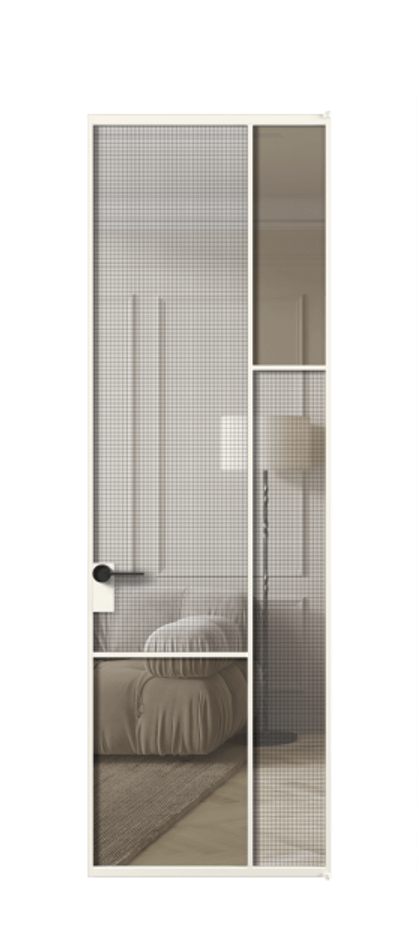 Дверь межкомнатная Mosaic АЛПЛ041.12 Алюминий пудровый белый Декоративное стекло с сеткой "Mesh silver", триплекс, 6 мм + Прозрачное бронзовое стекло, триплекс Без короба АПБЛ Цена 1072470 Стоимость комплекта двери включает:
1. Полотно (600/650/700/750/800/850/900/950*2000-2400 мм).
2. Короб
3. Комплект фурнитуры (2 торцевые петли и магнитный замок с ответной планкой). Фабрика дверей Волховец 8 (800) 551 43 19 Межкомнатная дверь Mosaic АЛПЛ041.12 Алюминий пудровый белый Декоративное стекло с сеткой "Mesh silver", триплекс, 6 мм + Прозрачное бронзовое стекло, триплекс Цена 1072470 ₸ | Volhovec