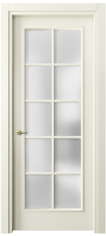 Межкомнатная дверь Paris 8102 Матовый молочно-белый Сатинированное стекло Цена 480470 ₸| Volhovec