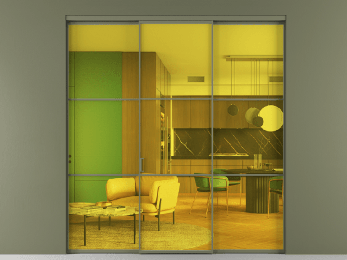 Перегородка Formato внутри проёма 3 створки АЛПР 040.03 Алюминий оливковый тёмный Прозрачное жёлтое стекло, триплекс. Цена 1550900 ₸ 1. Полотно 3 шт. (800/2100 мм)
2. Комплект установки раздвижной системы
3. Базовый комплект фурнитуры
4.Ручка RONDO. Фабрика дверей Волховец 8 (800) 551 43 19 Перегородка Formato внутри проёма 3 створки АЛПР 040.03 Алюминий оливковый тёмный Прозрачное жёлтое стекло, триплекс Цена 1550900 ₸ | Volhovec