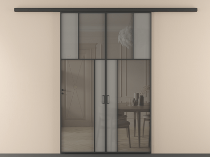 Алюминевая перегородка vd2_2 ЧЕР. Цвет Алюминий Черный. Материал Алюминий. Коллекция Перегородка Mosaic вдоль стены двустворчатая. Фото. Алюминевая перегородка vd2_2 ЧЕР. Цвет Алюминий Черный. Материал Алюминий. Коллекция Перегородка Mosaic вдоль стены двустворчатая. Картинка.