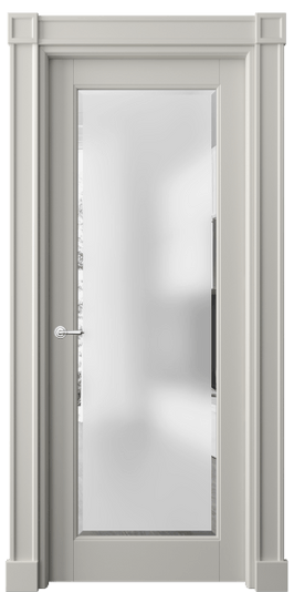 Дверь межкомнатная 6300 БТСР САТ-Ф. Цвет Бук тёплый серый. Материал Массив бука эмаль. Коллекция Toscana Elegante. Картинка.