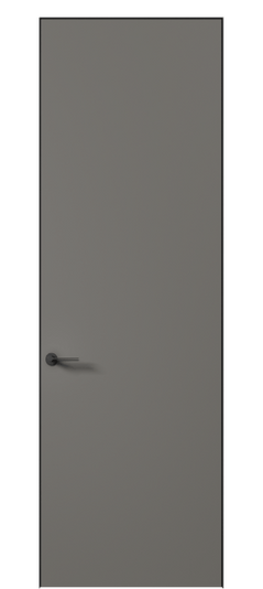 Дверь межкомнатная 0010 АКП МКЛС. Цвет Матовый классический серый. Материал Гладкая эмаль. Коллекция Планум Про. Картинка.
