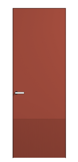 Дверь межкомнатная Межкомнатная дверь Velvet 8202 Гладкая эмаль (велвет, вельвет, рифленые двери, двери с рифлением, двери с фрезеровкой, фрезерованные двери, вэлвэт, вэлвет, dtkmdtn, dtkdtn). Цвет NCS NCS S 3040-Y80R. Материал Гладкая эмаль. Коллекция Velvet. Картинка.