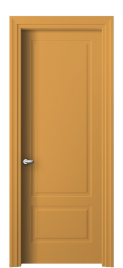 Дверь межкомнатная 8541 Пастельно-жёлтый RAL 1034. Цвет RAL Пастельно-жёлтый RAL 1034. Материал Гладкая эмаль. Коллекция Эссе. Картинка.