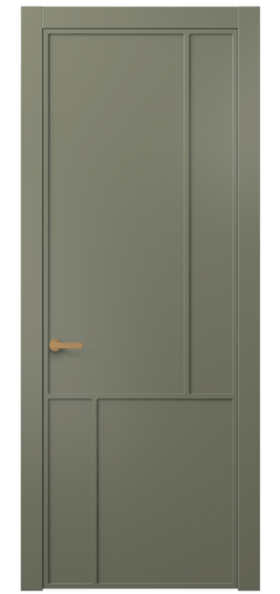 Дверь межкомнатная Межкомнатная дверь Frame АКП 8606 Гладкая эмаль (фрейм, фрам, фраме, акфьу). Цвет Матовый оливковый тёмный. Материал Гладкая эмаль. Коллекция Frame. Картинка.