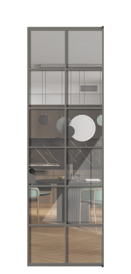 Межкомнатная дверь АЛПЛ040.05 АКЛС Алюминий классический серый Stopsol Clear прозрачное. Цвет Алюминий классический серый. Материал Алюминий в эмали. Коллекция Formato. Фото. Дверь межкомнатная АЛПЛ040.05 АКЛС Алюминий классический серый Stopsol Clear прозрачное. Цвет Алюминий классический серый. Материал Алюминий в эмали. Коллекция Formato. Картинка.