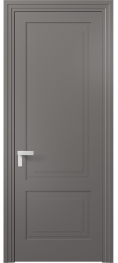Дверь межкомнатная АКП 8351 МКЛС Матовый классический серый. Цвет Матовый классический серый. Материал Гладкая эмаль. Коллекция Рокка. Картинка.
