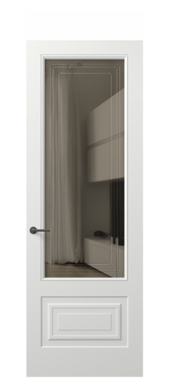 Дверь межкомнатная 8442 МССР БР ГРА. Цвет Матовый светло-серый. Материал Гладкая эмаль. Коллекция Mascot. Картинка.