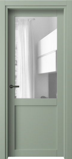 Дверь межкомнатная 2122 ПЭСО ПРОЗ. Цвет ПЭТ светло-оливковый. Материал ПЭТ. Коллекция Нео. Картинка.