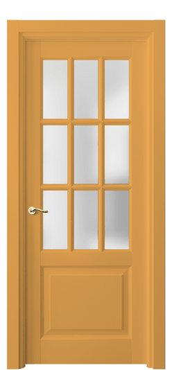 Дверь межкомнатная 0748 Пастельно-жёлтый RAL 1034. Цвет RAL Пастельно-жёлтый RAL 1034. Материал Массив бука эмаль. Коллекция Lignum. Картинка.