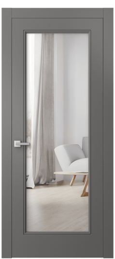 Межкомнатная дверь 8300 МКЛС-ЗЕР. Цвет Матовый классический серый. Материал Гладкая эмаль. Коллекция Linea. Фото. Дверь межкомнатная 8300 МКЛС-ЗЕР. Цвет Матовый классический серый. Материал Гладкая эмаль. Коллекция Linea. Картинка.