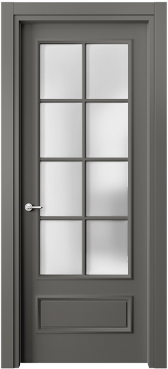 Дверь межкомнатная Межкомнатная дверь Paris 8112 Гладкая эмаль (париж, пэрис, париш, парис, gfhb;, gfhbc, g’hbc). Цвет Матовый классический серый. Материал Гладкая эмаль. Коллекция Paris. Картинка.