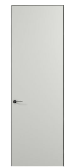 Дверь межкомнатная 0010 МССР. Цвет Матовый светло-серый. Материал Гладкая эмаль. Коллекция Планум Про. Картинка.