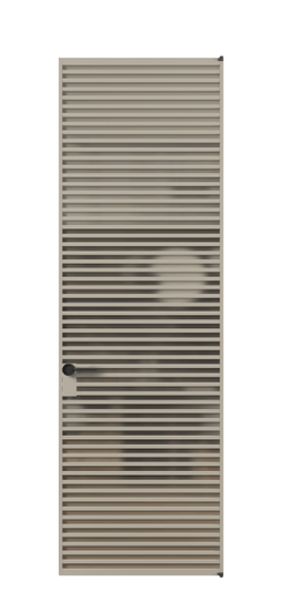 Дверь межкомнатная АЛПЛ040.06 Бронза сатин триплекс АБСК. Цвет Алюминий бисквитный. Материал Алюминий в эмали. Коллекция Формато. Картинка.