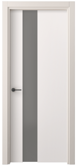 Дверь межкомнатная 4224 ПЭКС СЕР САТ. Цвет ПЭТ кремово-серый. Материал ПЭТ. Коллекция Freedom. Картинка.