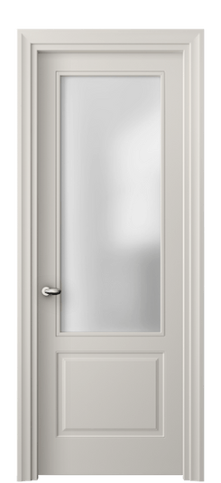 Дверь межкомнатная 8552 МОС САТ. Цвет Матовый облачно-серый. Материал Гладкая эмаль. Коллекция Эссе. Картинка.
