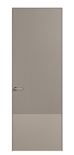 Дверь межкомнатная 8203 МБСК. Цвет Матовый бисквитный. Материал Гладкая эмаль. Коллекция Вельвет. Картинка.