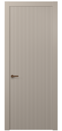 Дверь межкомнатная 8641 МБСК . Цвет Матовый бисквитный. Материал Гладкая эмаль. Коллекция Alba. Картинка.
