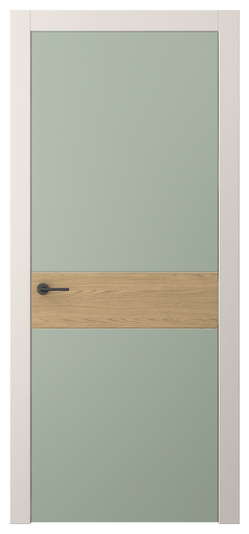Дверь межкомнатная АКП 4221 ПЭСО. Цвет ПЭТ светло-оливковый. Материал ПЭТ. Коллекция Freedom. Картинка.