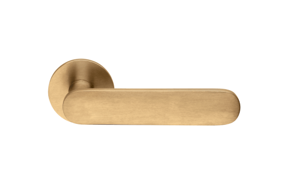 Ручки для межкомнатных дверей Ручка дверная Шорт. Цвет Матовое золото PVD. Коллекция Шорт. Фото. Ручки для дверей Ручка дверная Шорт. Цвет Матовое золото PVD. Коллекция Шорт. Картинка.