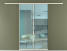 Перегородка Формато вдоль стены 2 створки