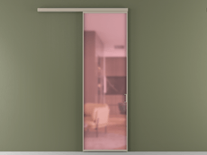 Перегородка Formato вдоль стены 1 створка